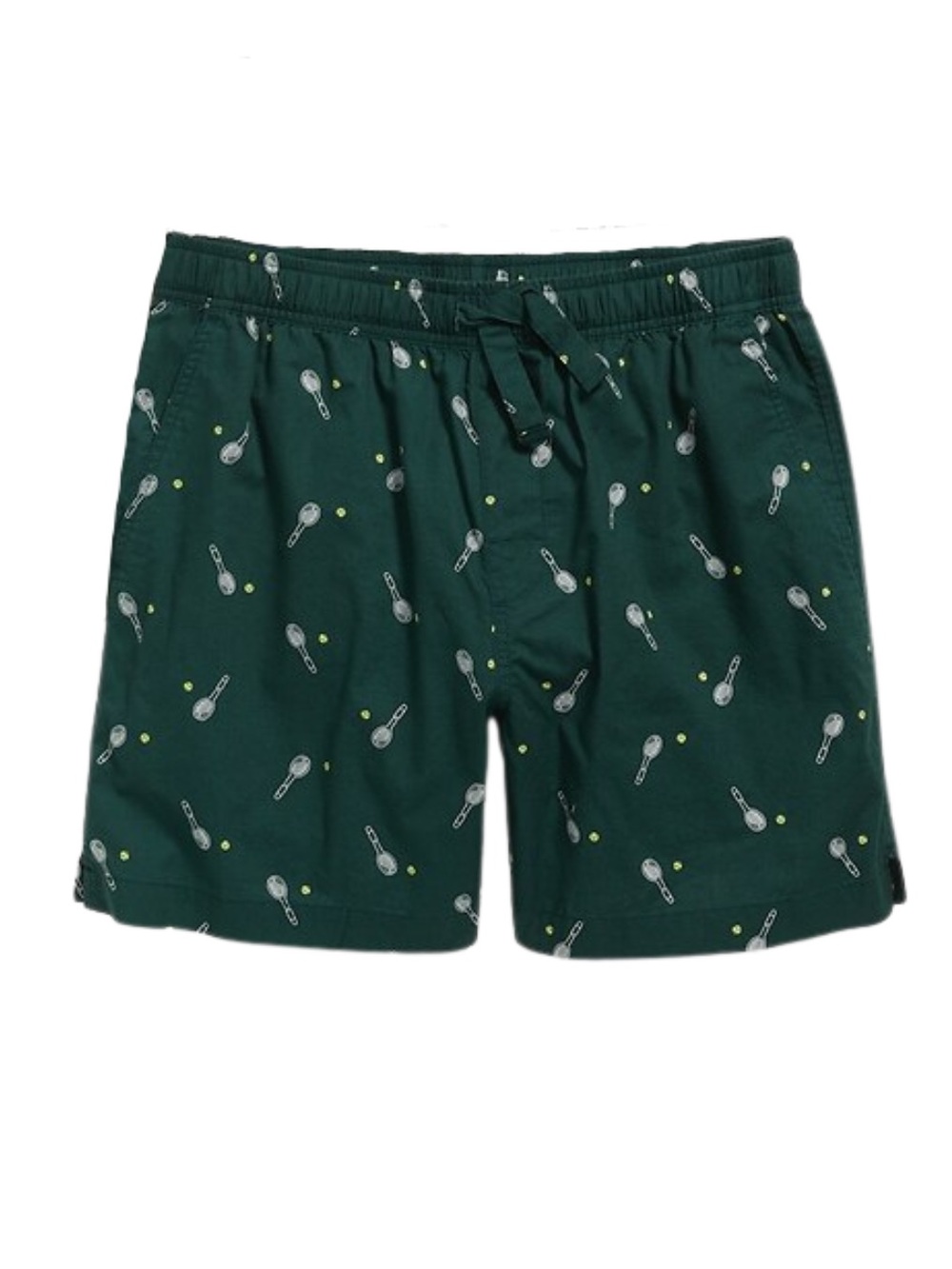NWOT Old Navy Tennis Print Forest Green Pajama Shorts